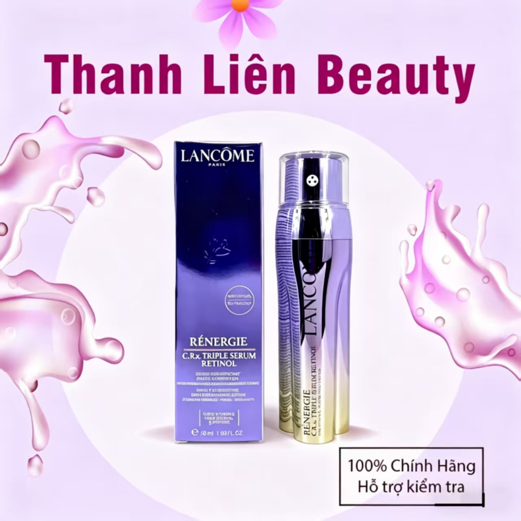 Tinh chất tươi 3 lõi chống lão hóa 𝖫𝖠𝖭𝖢𝖮𝖬𝖤 𝖱𝖤𝖭𝖤𝖱𝖦𝖨𝖤 C.R.x 𝖳𝖱𝖨𝖯𝖫𝖤 𝖲𝖤𝖱𝖴𝖬 𝟧𝟢𝗆𝗅