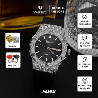 Đồng Hồ Nam, đồng hồ Pin, đồng hồ Varseti, form Hub sang trọng, chống nước tốt, size vừa, bộ khóa chữ H thông minh