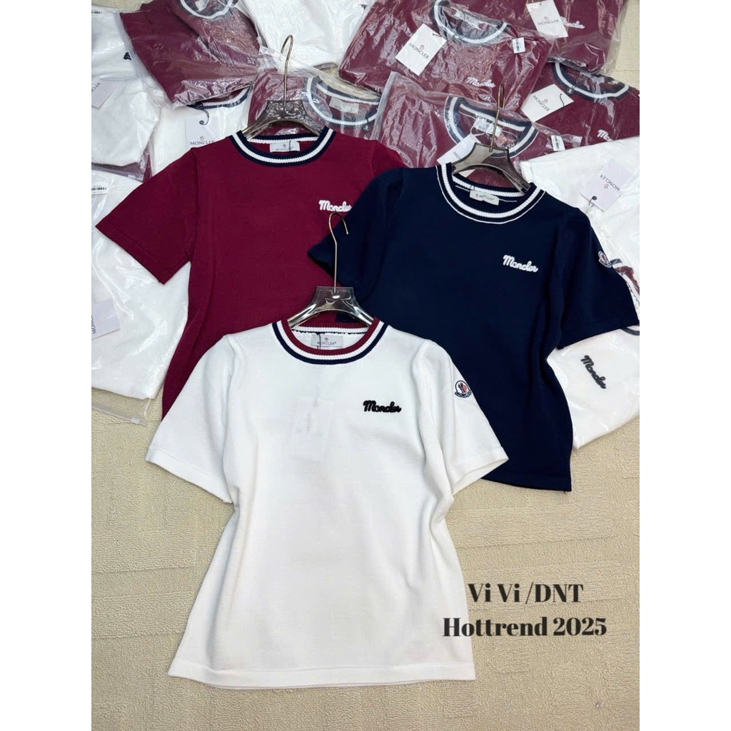 Áo len cộc tay moncler