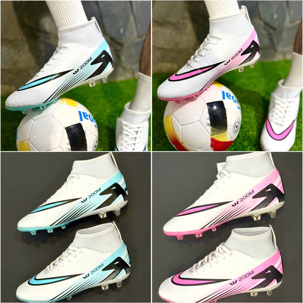 Giày đá bóng thể thao TheGoal, cổ cao khâu FULL đế đinh FG đá trên Sân cỏ tự nhiên, bảo hành 2 tháng, TẶNG TÚI RÚT + VỚ