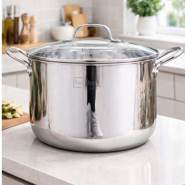NỒI INOX 304 NGUYÊN KHỐI FIVESTAR PLUS 26/28/30CM Nấu được trên cả bếp từ
