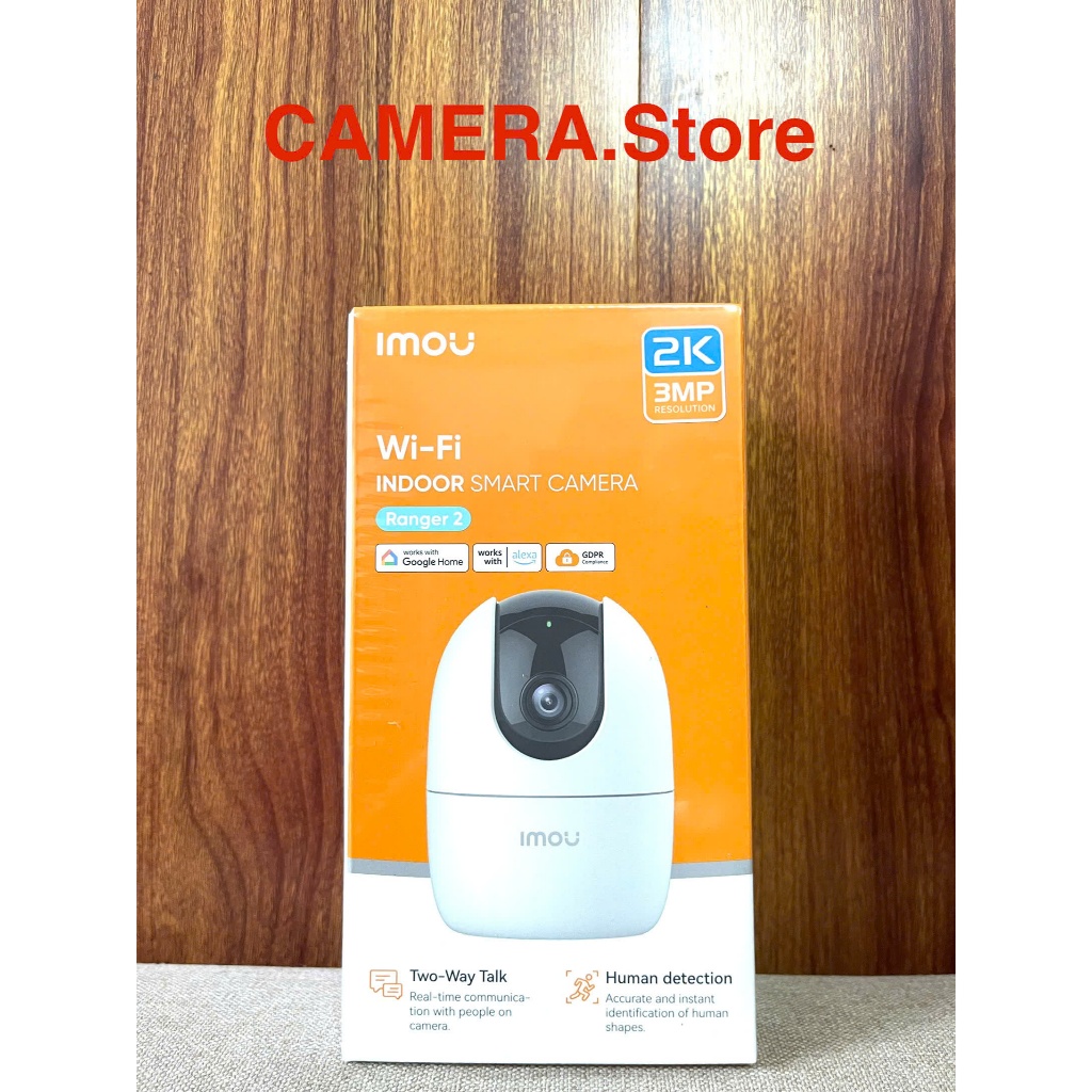 Camera WIFI XOAY 360 IMOU Ranger 2 A32EP 3MP 2K , Âm thanh đàm thoại 2 chiều, Phát Hiện Chuyển Động.