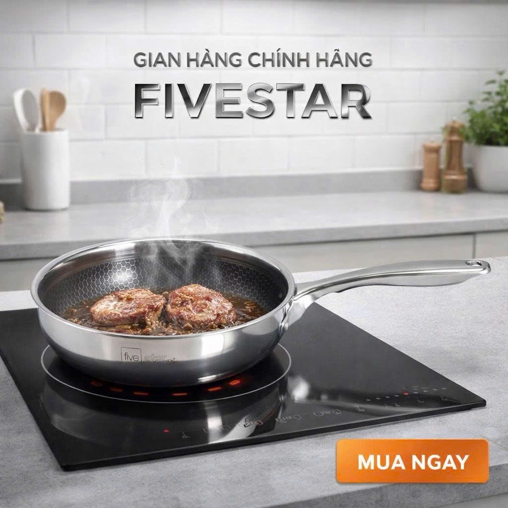 Chảo Black cube Fivestar plus  inox 304