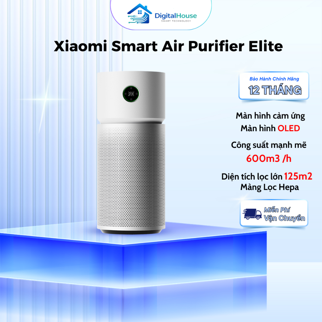 Máy lọc không khí Xiaomi Smart Air Purifier Elite - Lọc Bụi Khử Mùi - Bảo Hành 12 Tháng