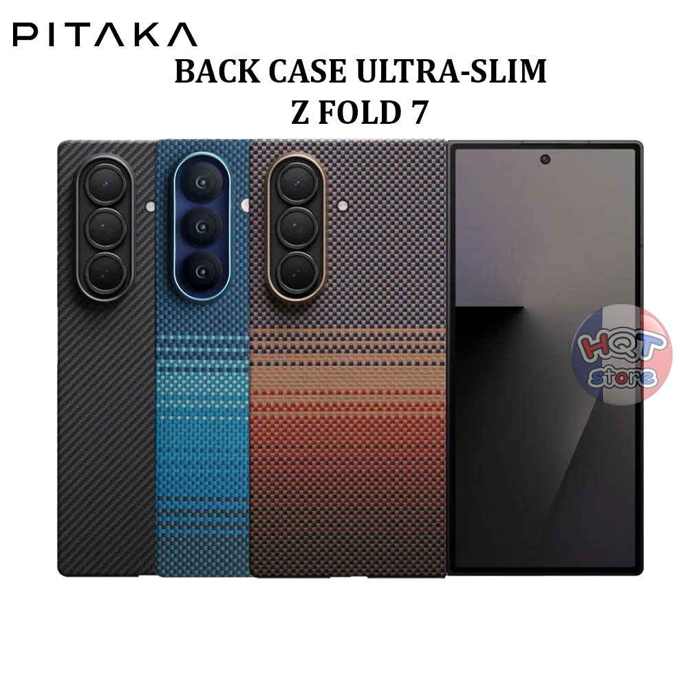 Ốp lưng sợi carbon PITAKA Ultra-Slim Case cho Z Fold 7 (Back Case) siêu mỏng nhẹ