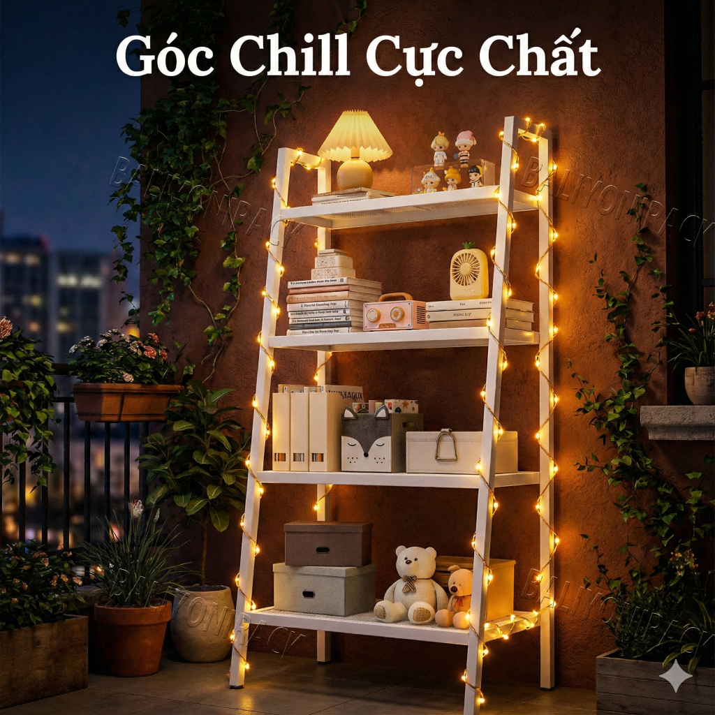 Bali Kệ Trang Trí Ban Công 5 Tầng - Kệ Sắt Chữ A Lưới Tổ Ong Chống Gỉ Decor Góc Chill Cà Phê | BigBuy360 - bigbuy360.vn
