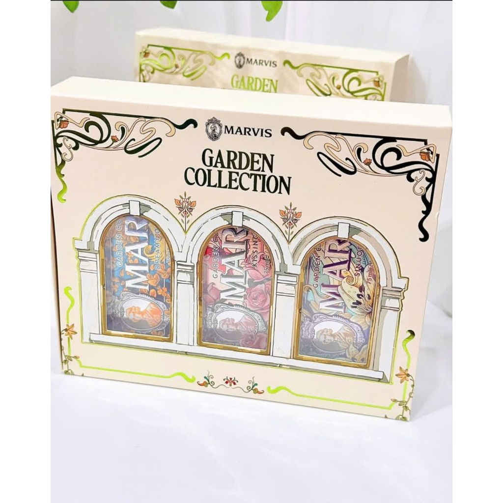 Set Marvis Hoa Hồng Lily Mộc Tê Limited – Kem Đánh Răng Của Ý - Rose Mint, Lily Mint, Osmanthus Mint
