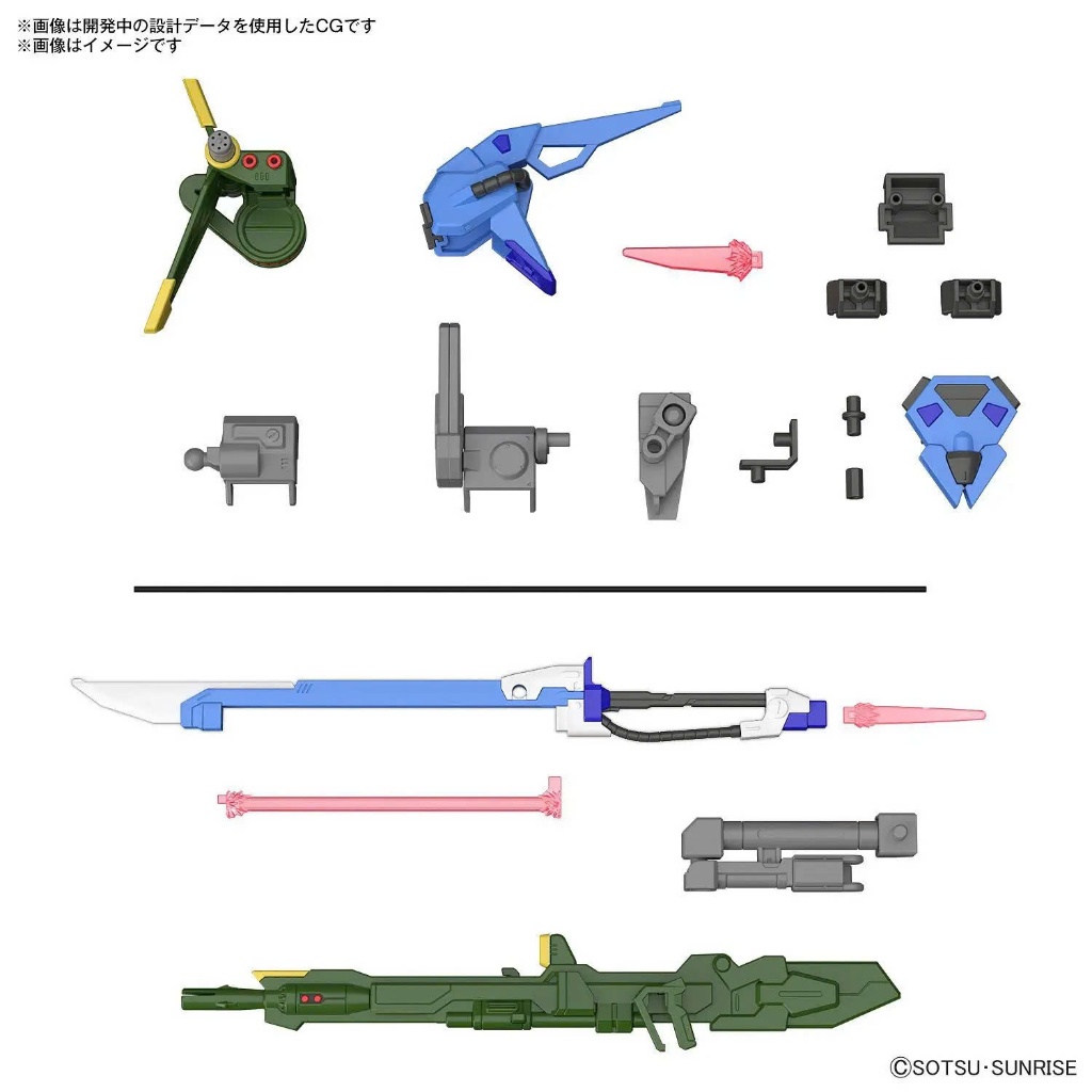 Mô hình lắp ráp Gunpla -BANDAI - OPTION PARTS SET GUNPLA 02 (LAUNCHER STRIKER & SWORD STRIKER)