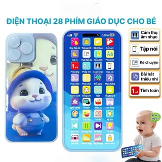 Đồ Chơi Điện Thoại Sansanvu 28 phím Cho Bé Nội dung giáo dục phong phú. Bài hát thiếu nhi Việt Nam Đèn LED nhạc