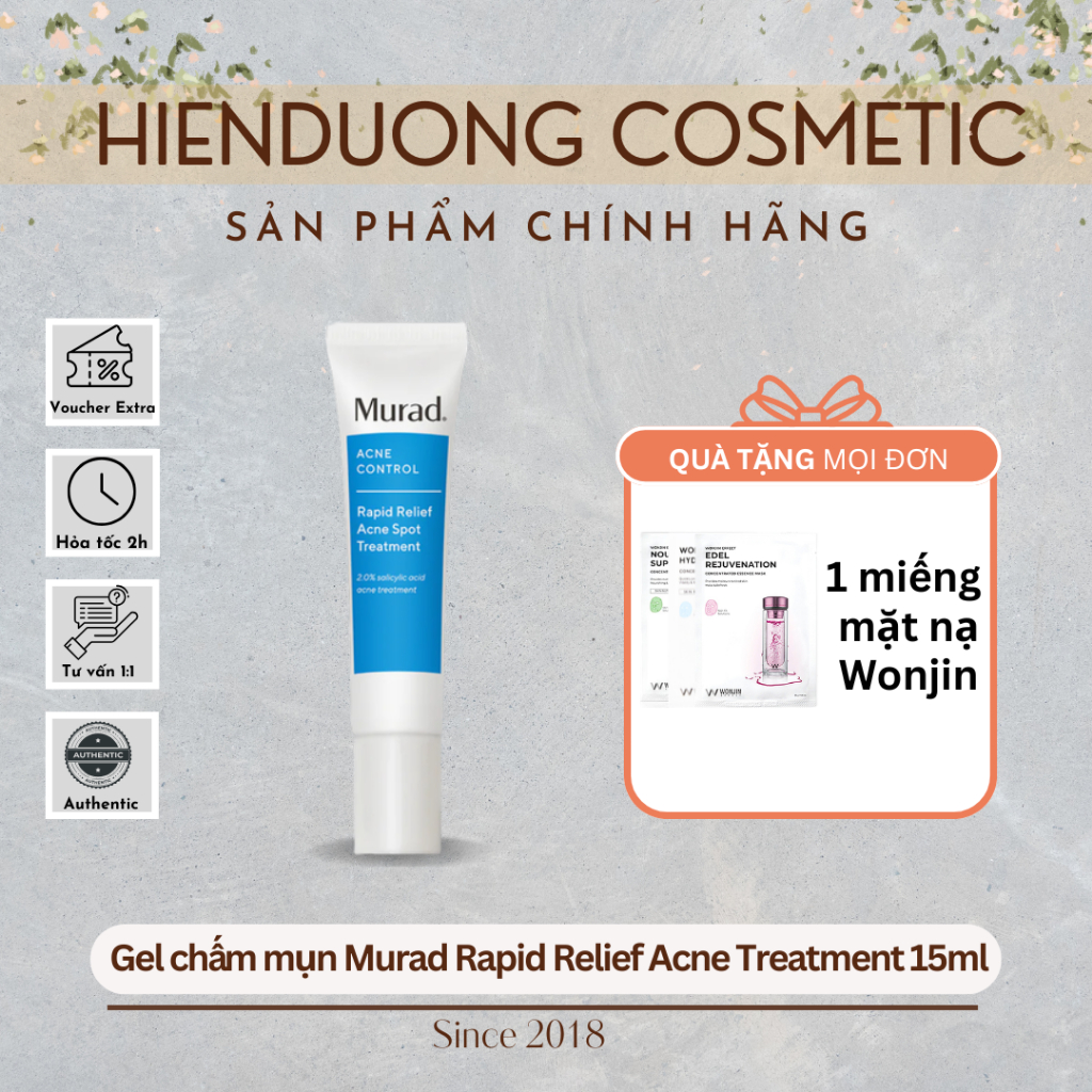 [Đại lý chính hãng] Gel chấm mụn Murad Rapid Relief Acne Treatment 15ml