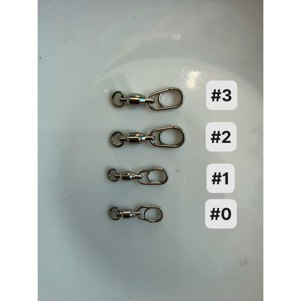 Combo 10 chiếc Khoá câu cá đời mới mani câu cá chống xoắn chịu lực tốt