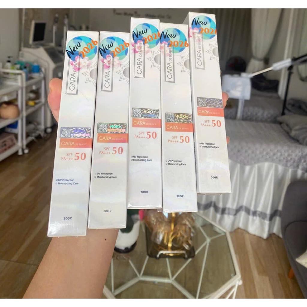 Kem Chống Nắng Cao Cấp Cara (kara) Debeauty (mẫu mới, 30ml chính hãng)