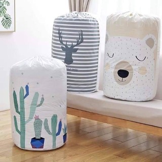 Túi đựng chăn màn quần áo cỡ lớn 135L có dây rút chống ẩm mốc cao cấp (Giao màu ngẫu nhiên)