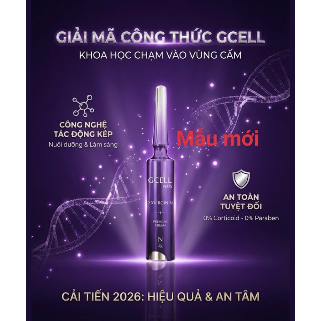 (Mua nhũ tặng nhũ) Kem Hồng Nhũ Hoa Gcell Xxvirgin N1