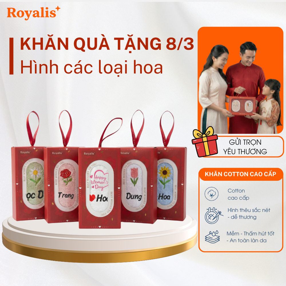 Khăn quà tặng 8/3, sinh nhật, ngày đặc biệt, tân gia, khai trương, tri ân, đối tác - Bộ quà tặng cao cấp
