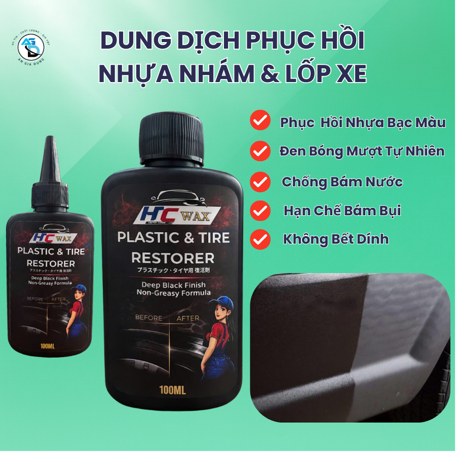 Dung Dịch Phục Hồi Nhựa Đen Ô Tô