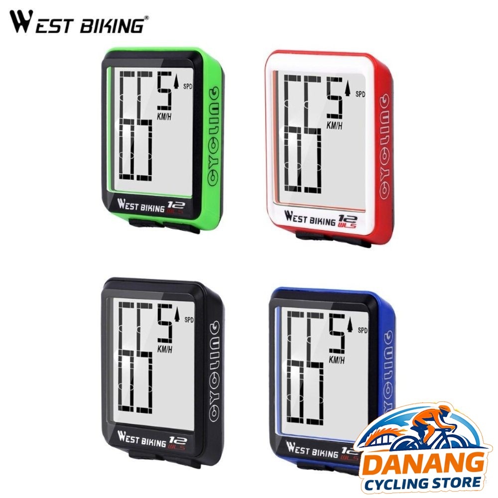 Đồng Hồ Đo Tốc Độ Xe Đạp Không Dây Wireless WEST BIKING 12WLS - Có Đèn Nền Ban Đêm