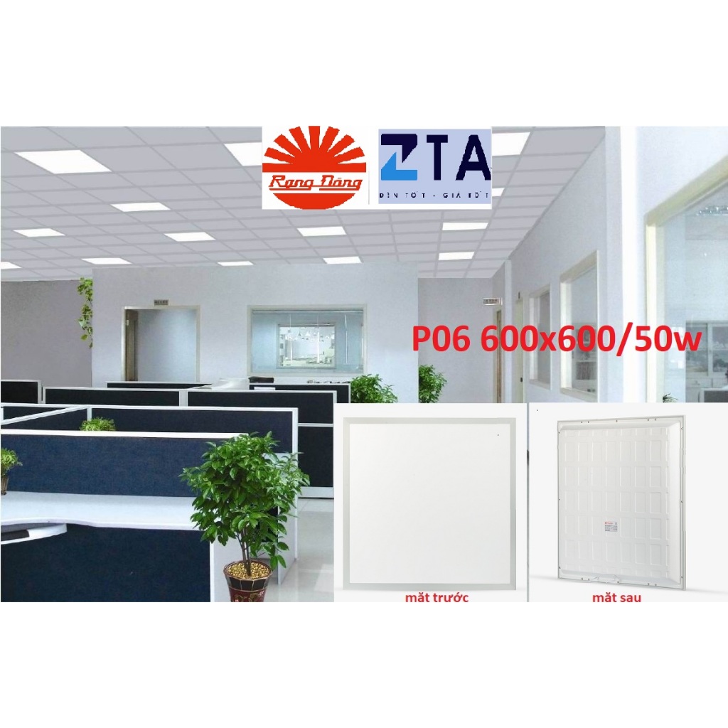 [Xả Kho] Đèn Led Panel vuông Rạng Đông P06 600x600 công suất 50w  - Bảo hành 24 tháng - PP bởi Công 