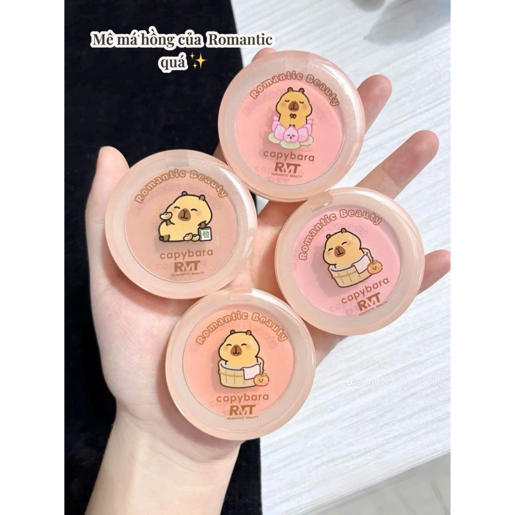 Má hồng romantic Capybara chính hãng 100% - bền lâu trôi