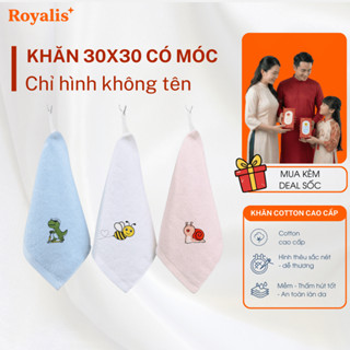 Khăn mặt, gội đầu, khăn tắm trơn và thêu hình dễ thương (Chỉ hình - Không tên)với chất liệu cotton cao cấp, dày dặn
