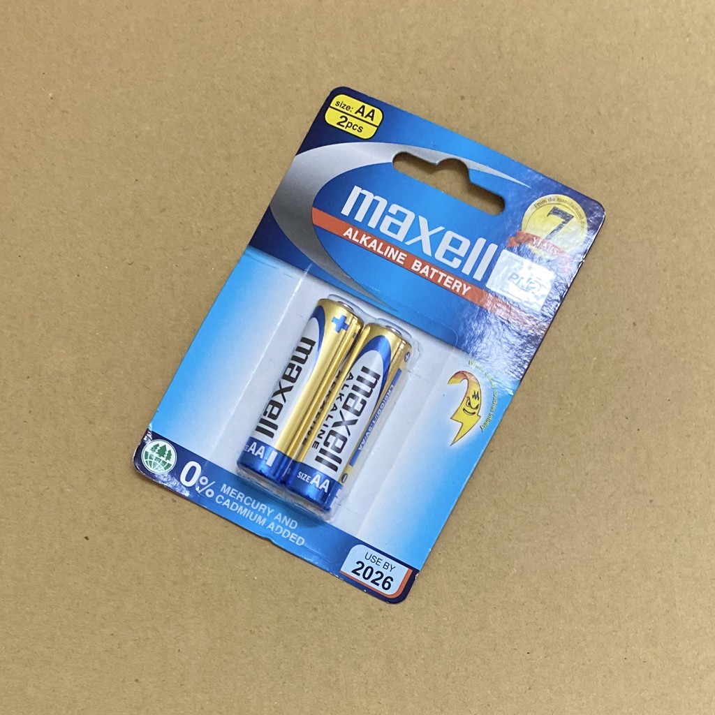 Pin MAXELL ALKALINE vỉ 2 viên AA