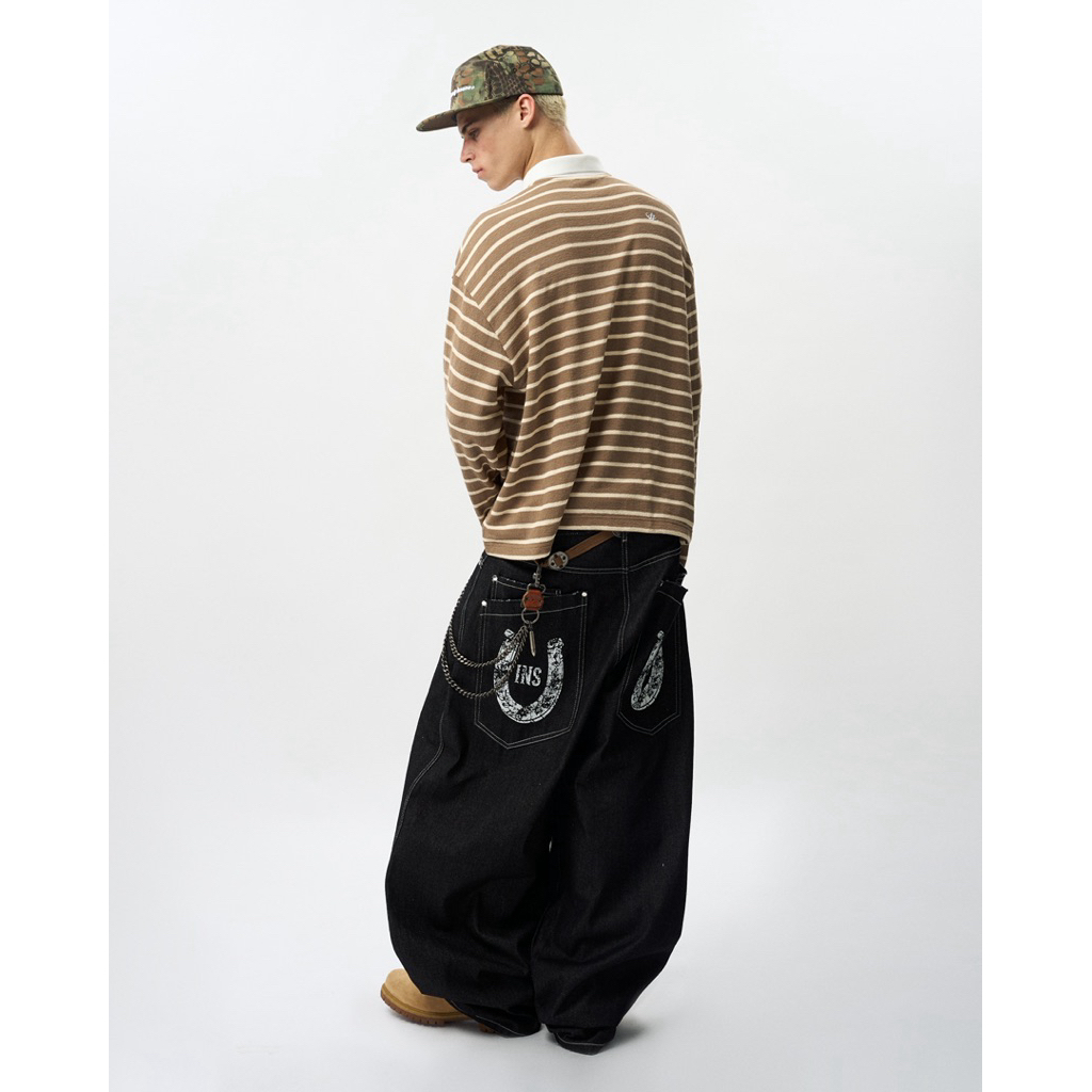 Quần Dài Denim InsaneClo HORSESHOE PANTS Form Baggy Unisex Chất Liệu Denim | BigBuy360 - bigbuy360.vn