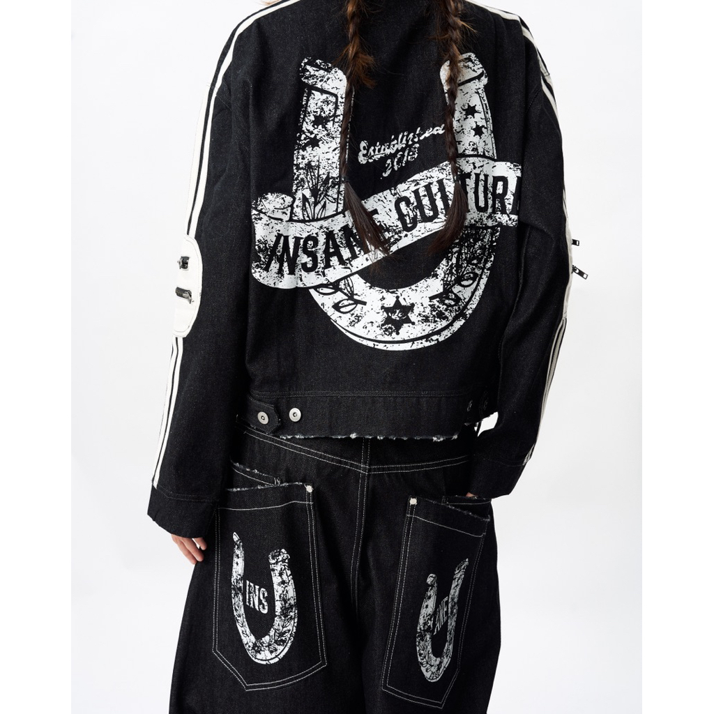 Quần Dài Denim InsaneClo HORSESHOE PANTS Form Baggy Unisex Chất Liệu Denim | BigBuy360 - bigbuy360.vn