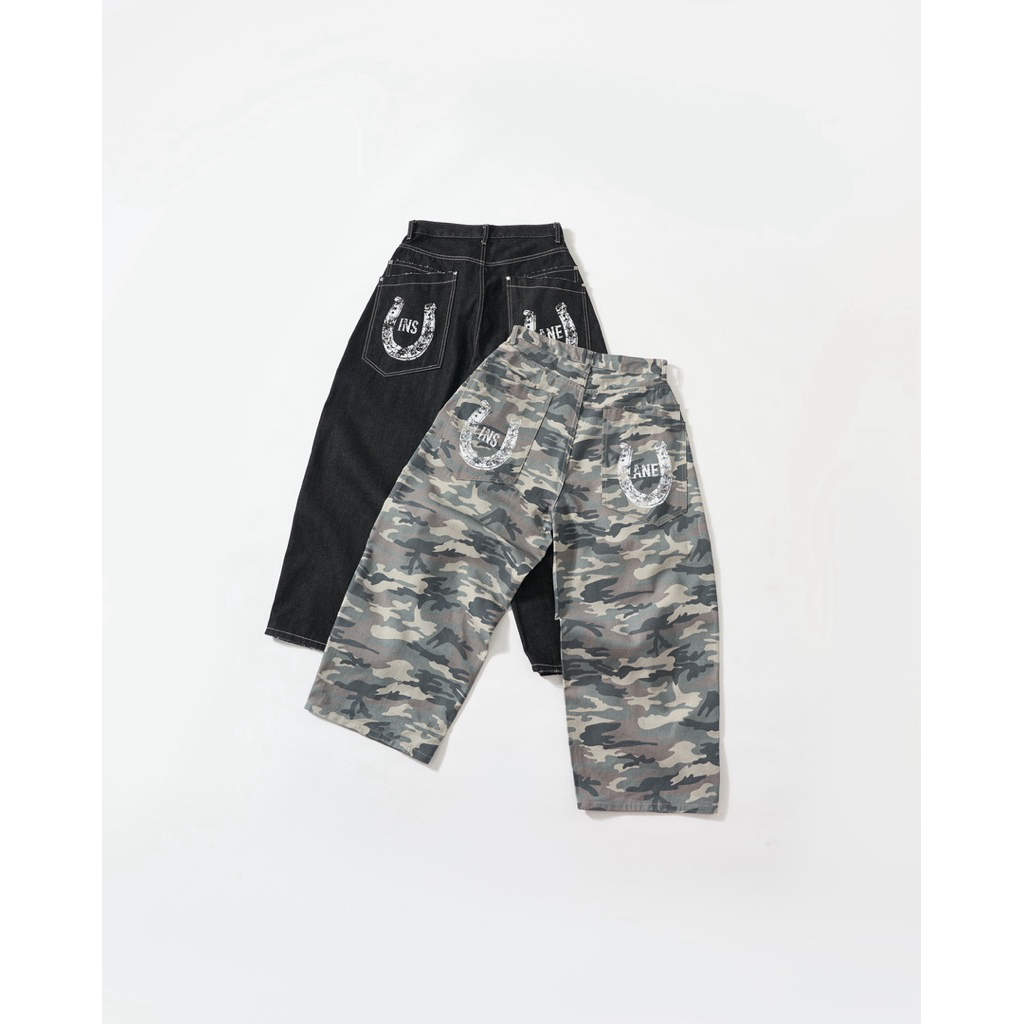 Quần Dài Denim InsaneClo HORSESHOE PANTS Form Baggy Unisex Chất Liệu Denim | BigBuy360 - bigbuy360.vn