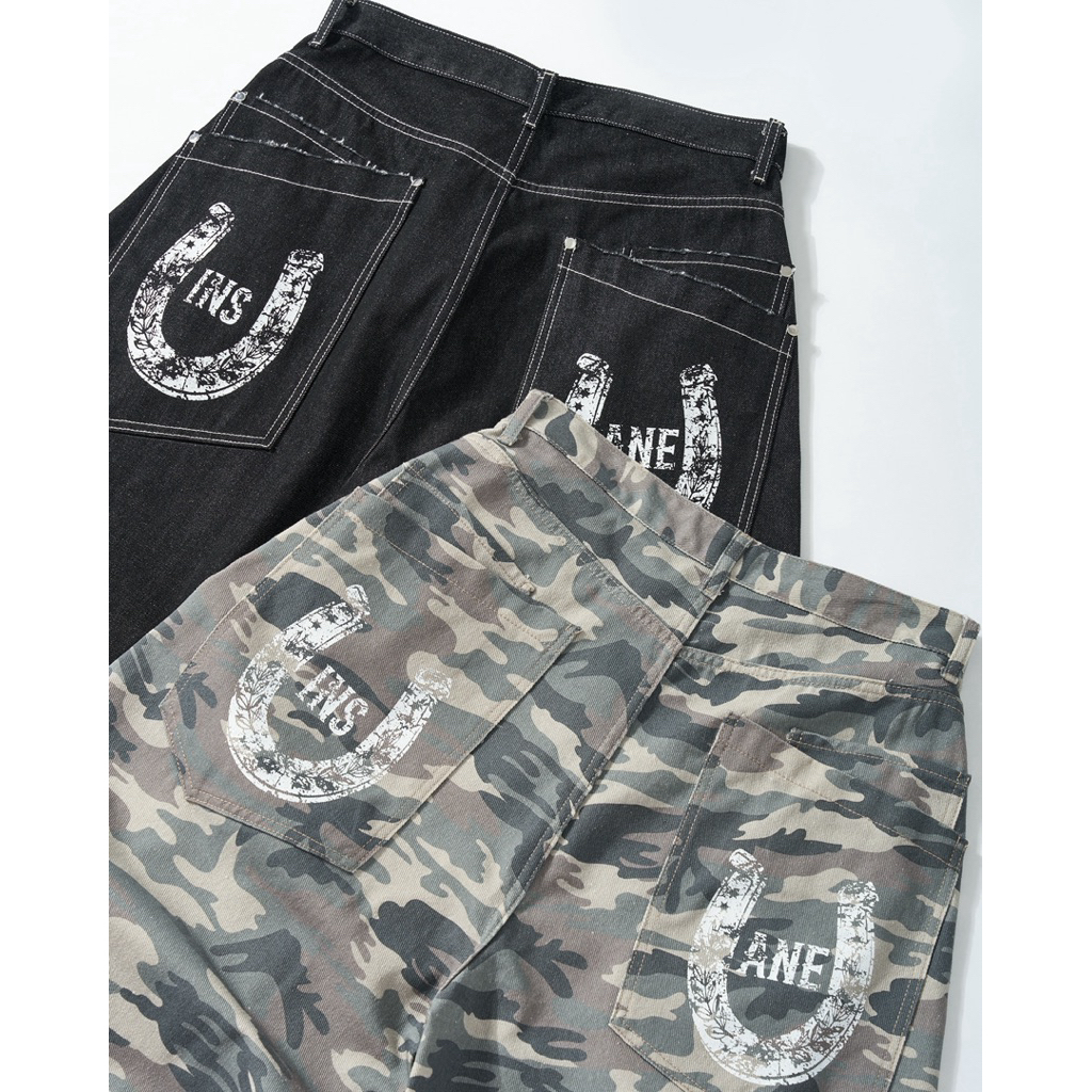 Quần Dài Denim InsaneClo HORSESHOE PANTS Form Baggy Unisex Chất Liệu Denim | BigBuy360 - bigbuy360.vn