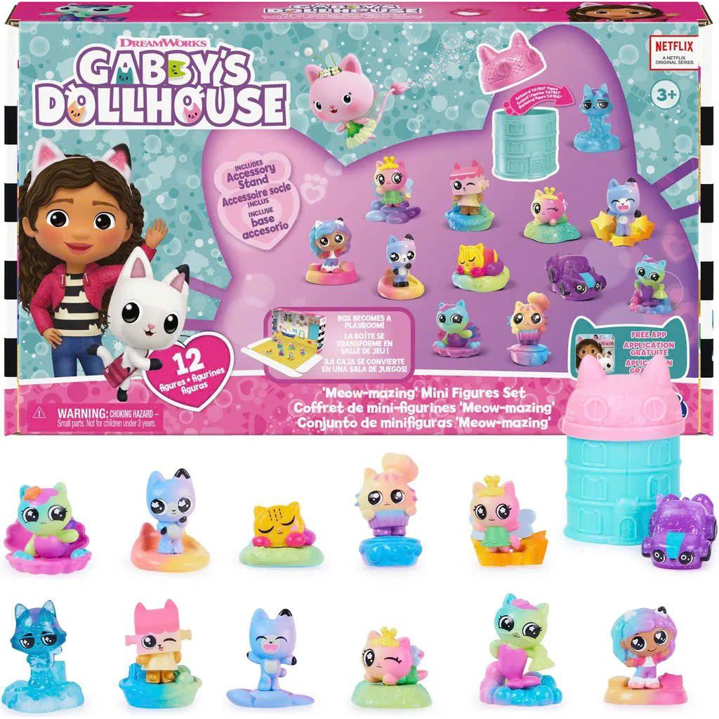 Đồ chơi Gabby: Hộp 12 nhân vật Gabby Dollhouse