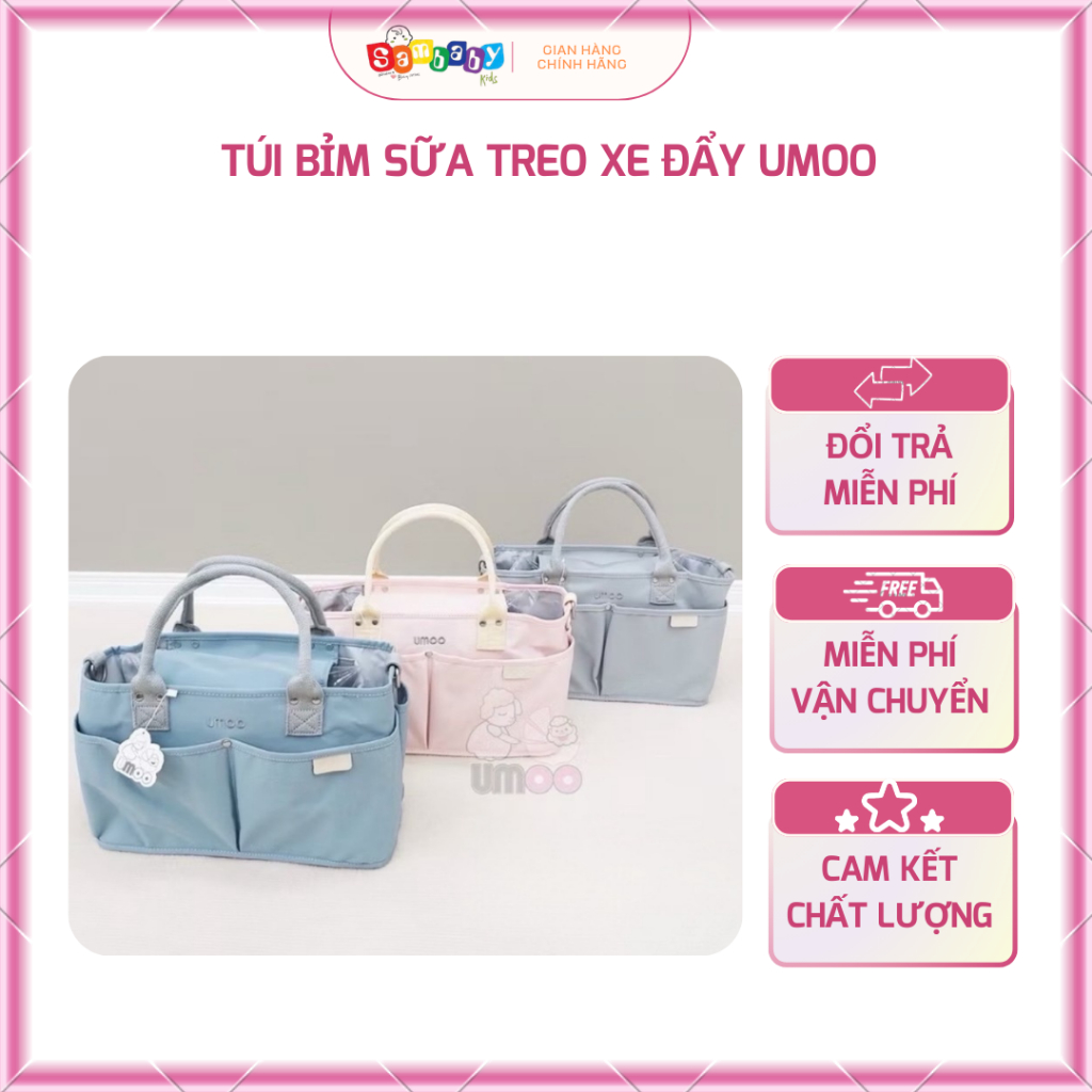 Túi Bỉm Sữa Treo Xe Đẩy Umoo