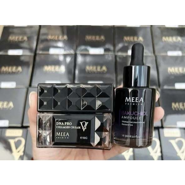 Combo Kem face MEEA vaf Tinh chất Ampoule Saffron Meea - Serum meea