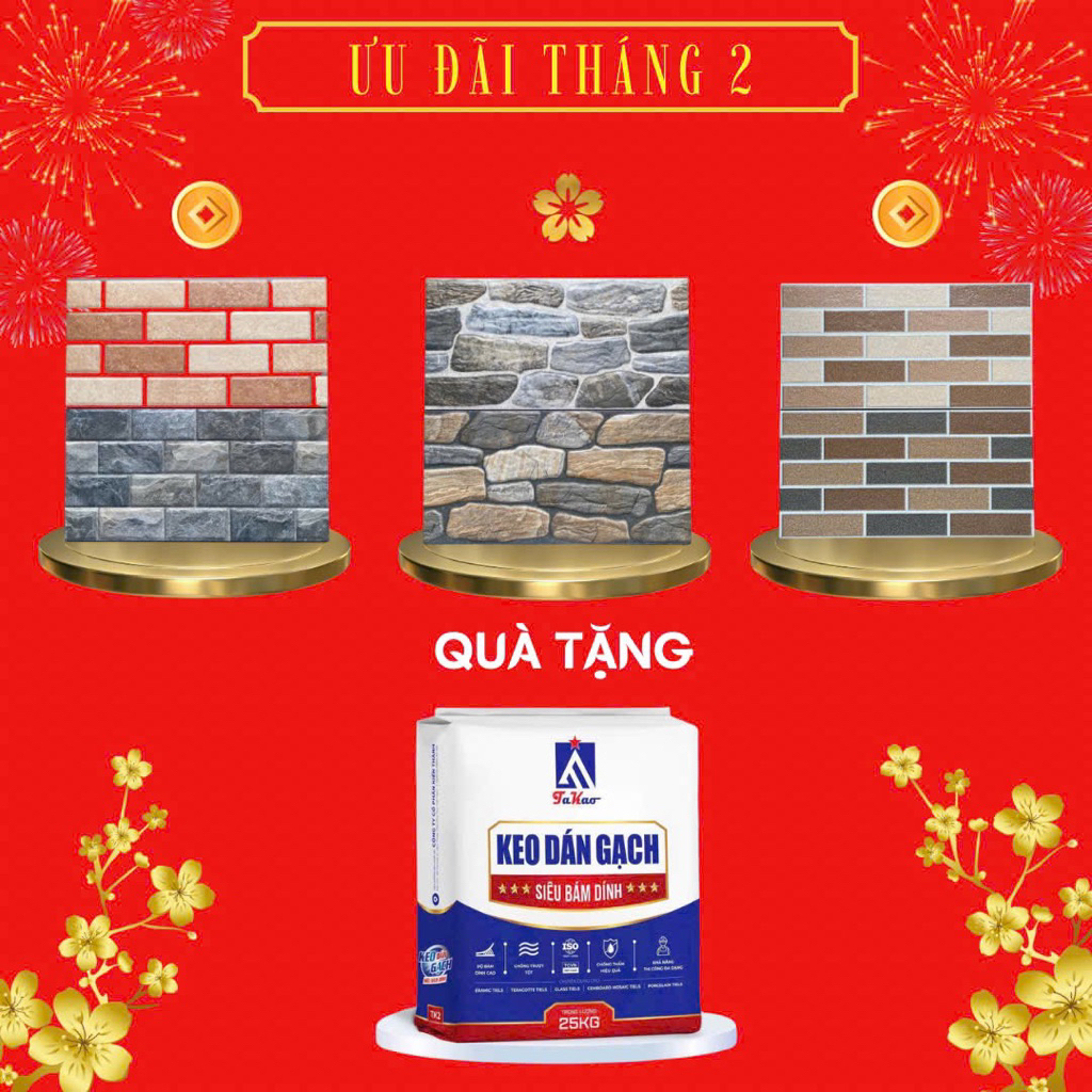 Gạch đá ốp tường 30x60 trang trí