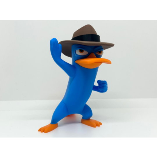Mô Hình Perry The Platypus 3D Điệp Viên P Trang Trí Bàn Học Bàn Máy Tính Kệ Sách Quà Tặng Fan Hoạt H