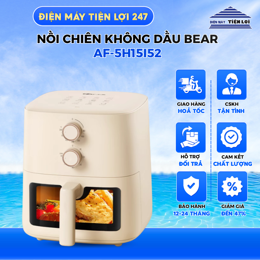 Nồi chiên không dầu Bear 5L AF-5H15I52