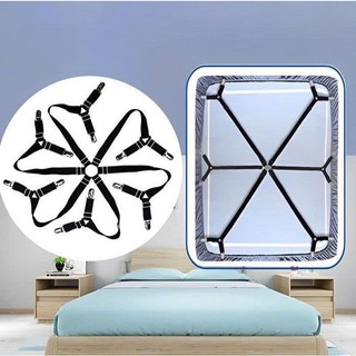 Kẹp cố định ga giường 6 chấu, kẹp ga giúp giữ, chống nhăn cao cấp có đệm nhựa chổng rách ga giường