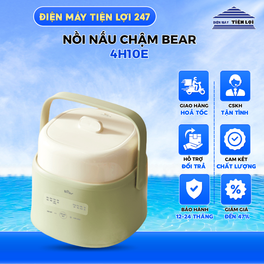 Nồi nấu chậm Bear 1L SC-4H10E
