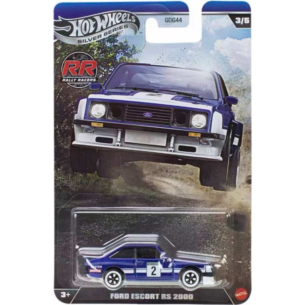 Xe đua cổ điển mô hình Hot Wheels Ford Escort RS2000