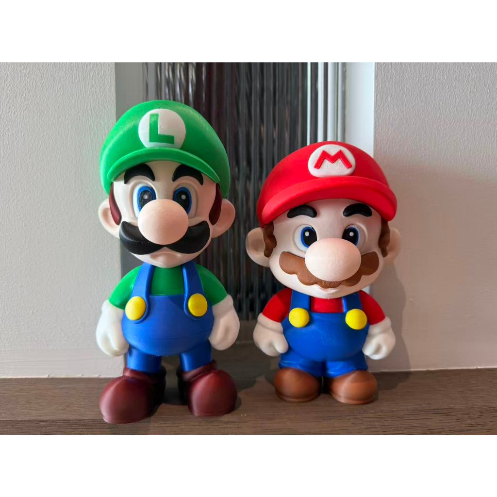 Mô Hình Mario Luigi 3D Trang Trí Bàn Học Super Mario Decor Phòng Gaming Phòng Ngủ Bàn Học Bàn Máy Tí