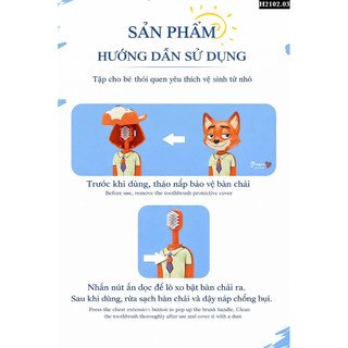 COMBO 3 BÀN CHẢI CÁO VÀ THỎ