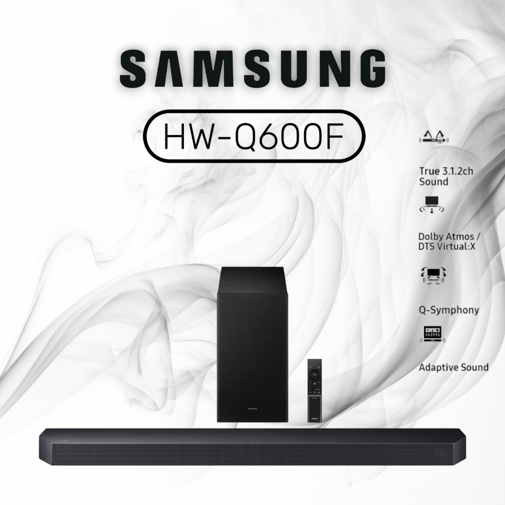 Loa Thanh Samsung Q-series HW-Q600F 3.1.2 Kênh Tích Hợp Loa Trầm