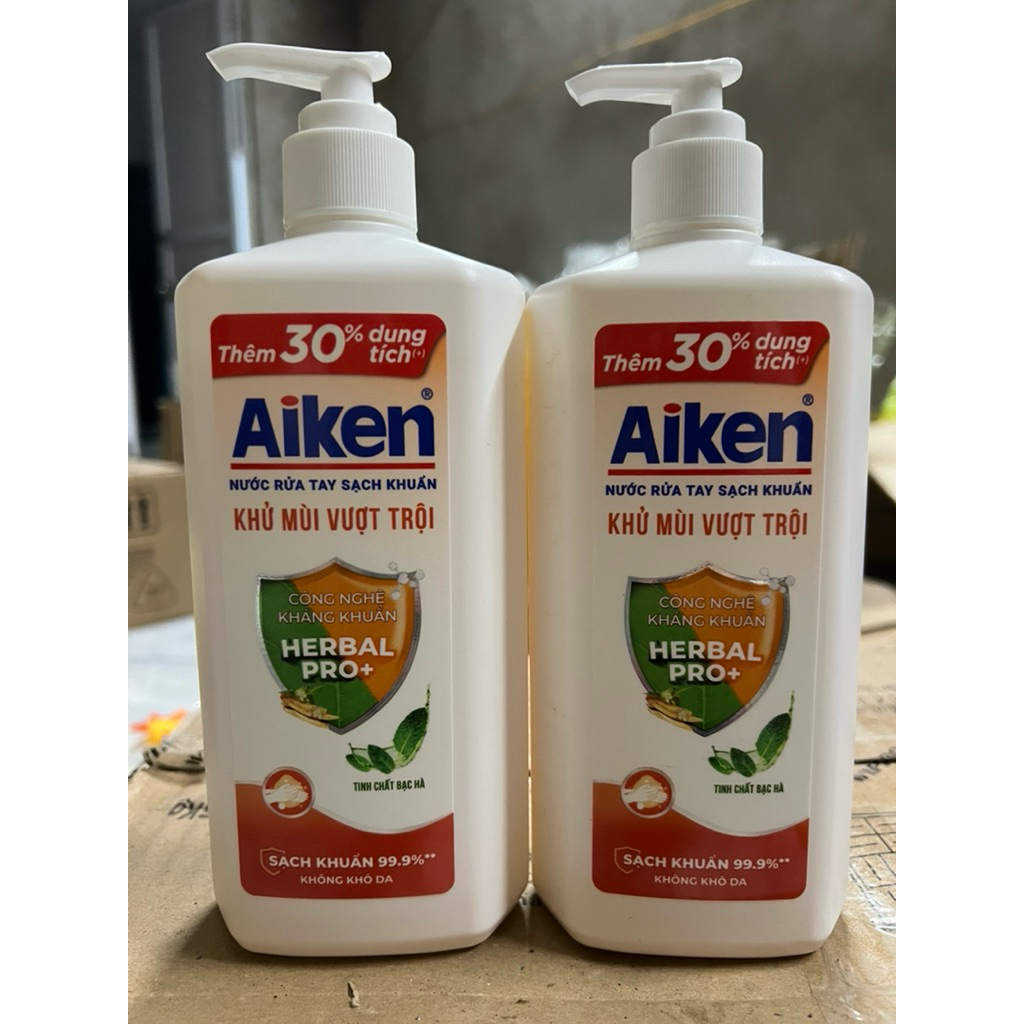 Combo 2 nước rửa tay Aiken 494gram(date 2028)