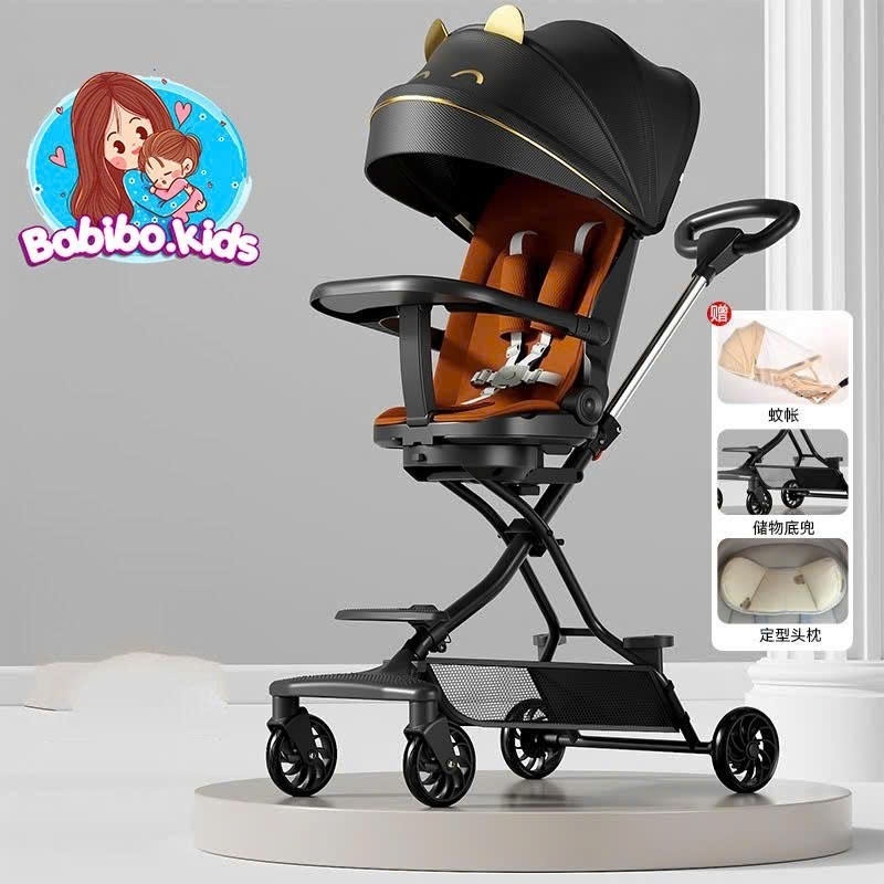 XE ĐẨY GẤP GỌN BABIBO KIDS M10 2 CHIỀU CHO BÉ