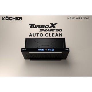 (chính hãng) Máy hút mùi Kocher Turbo Smart 3D X3D-350D Auto Clean - Tự động làm sạch, Vẫy tay, Hẹn giờ, Bảo hành 3 năm