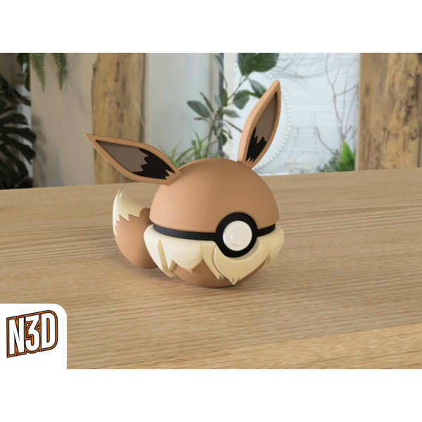NHIỀU MẪU Mô Hình Pokemon Eevee Ball Tượng Eevee Trang Trí Bàn Học Kệ Sách, Bàn Làm Việc Bàn Gaming 