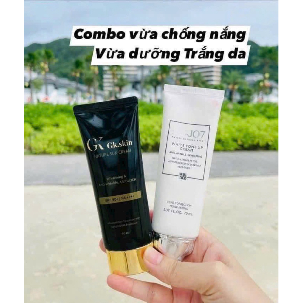 Combo kem Truyền Trắng Steam 107 +kem Chống Nắng GK.skin