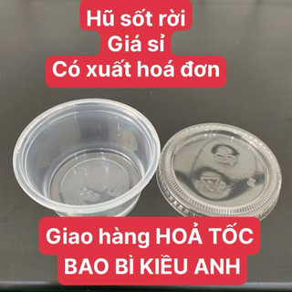 combo 10 lốc (1000) hũ tương nắp rời 2oz bao gồm nắp