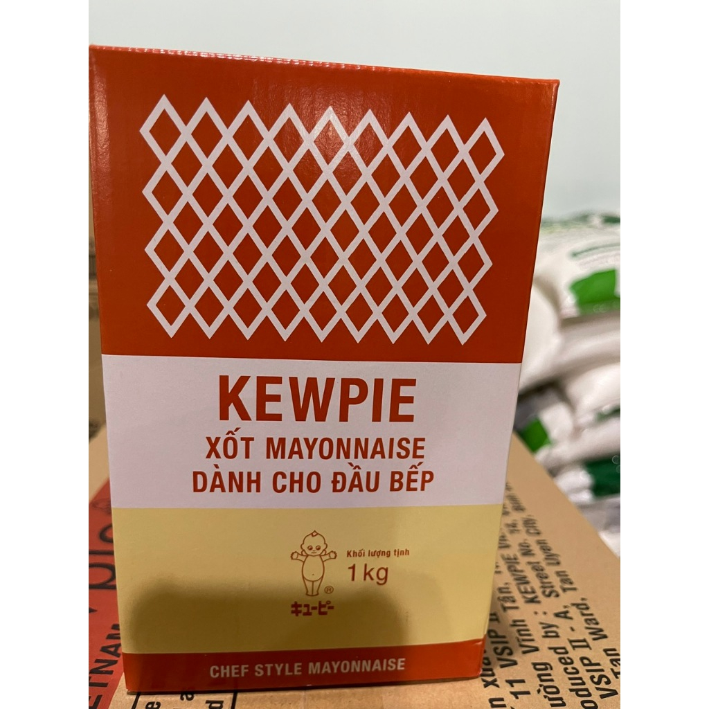 Xốt Mayonnaise 1kg Kewpie (dạng hộp đỏ) dành cho đầu bếp