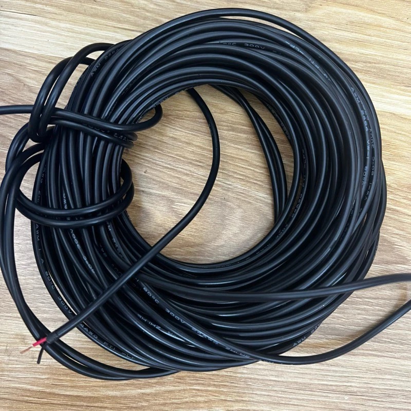 [10 met] Dây điện 2x24awg - dây điện đôi tải thấp - đường kính cả vỏ 3mm