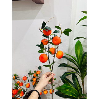 cành quýt giả 85cm - 6 quả